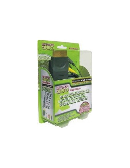 XBOX 360 CABLE S-AV/AV Con salida Optica