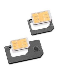 ADAPTADOR NANO SIM 2 en 1 MICRO SIM / SIM