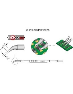 PUNTA CURVA MICRO-PINZAS JBC 0.7mm (PA120)