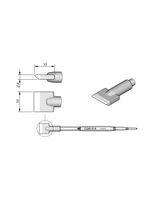CARTUCHO PALA C245914 JBC 10mm SOLDADOR JBC T245