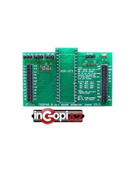 ADAPTADOR ZIP ADP-072 BASE TSOP48 8 BIT PARA WILLEN  GQ-4X