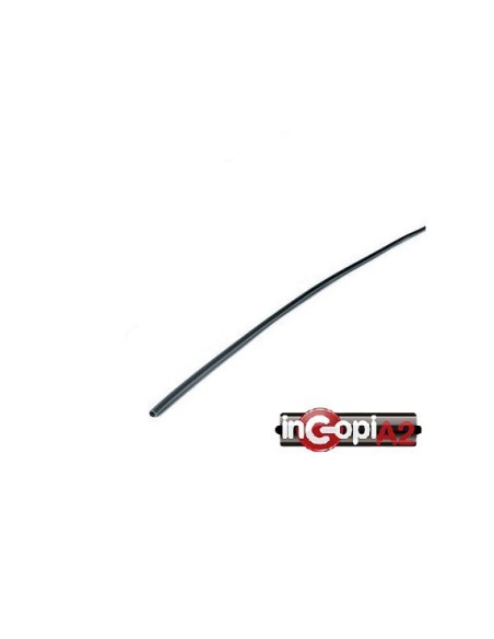 TUBO TERMORETRACTIL 2.4mm 1 METRO NEGRO