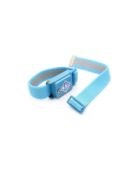 PULSERA ANTIESTATICA AJUSTABLE - AZUL- Sin cable