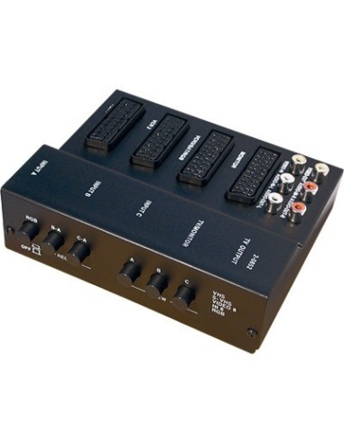 CONMUTADOR 4 EUROCONECTORES + 6 RCA