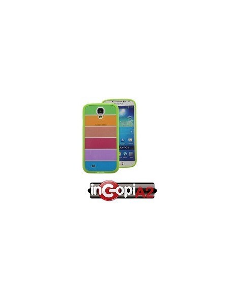 FUNDA SILICONA SAMSUNG GALAXY S4 ARCOIRIS VERDE