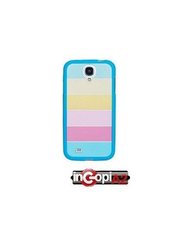 FUNDA SILICONA SAMSUNG GALAXY S4 ARCOIRIS CELESTE
