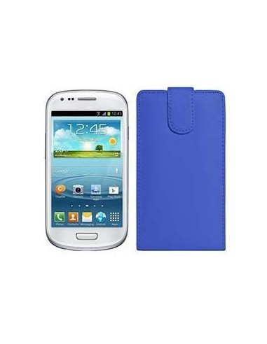 FUNDA DE PIEL SAMSUNG I8190 GALAXY S3 MINI AZUL