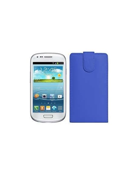 FUNDA DE PIEL SAMSUNG I8190 GALAXY S3 MINI AZUL