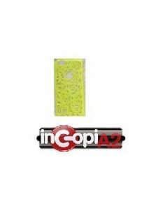 FUNDA PLASTICO IPHONE 4/4S ESPIRALES VERDE