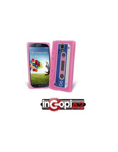 FUNDA SILICONA SAMSUNG GALAXY S4 CASETTE ROSA