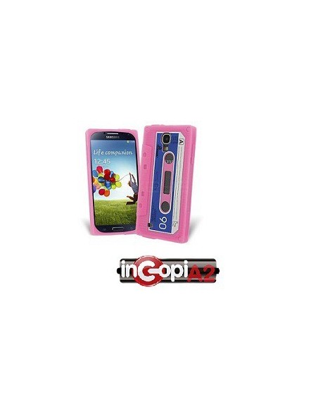 FUNDA SILICONA SAMSUNG GALAXY S4 CASETTE ROSA