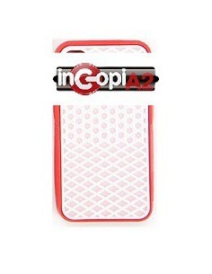 FUNDA SILICONA SONY XPERIA J FORMAS BORDE ROJO