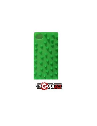 FUNDA SILICONA IPHONE 4/4S PINCHOS VERDE
