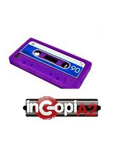 FUNDA SILICONA IPHONE 4/4S CASETTE MORADO