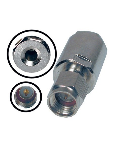 CONECTOR SMA MACHO ROSCA RG174