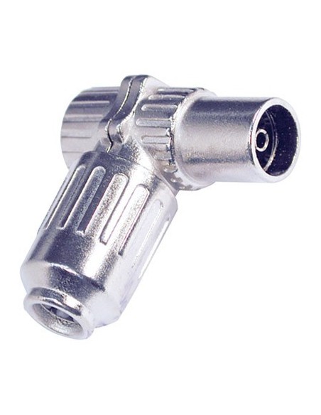 CONECTOR ANTENA HEMBRA ACODADO METAL ROSCA
