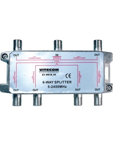 SPLITTER SATELITE 6 SALIDAS 5 - 2450MHZ
