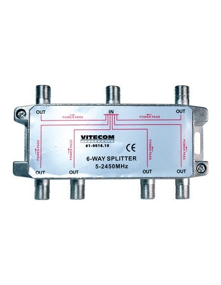 SPLITTER SATELITE 6 SALIDAS 5 - 2450MHZ