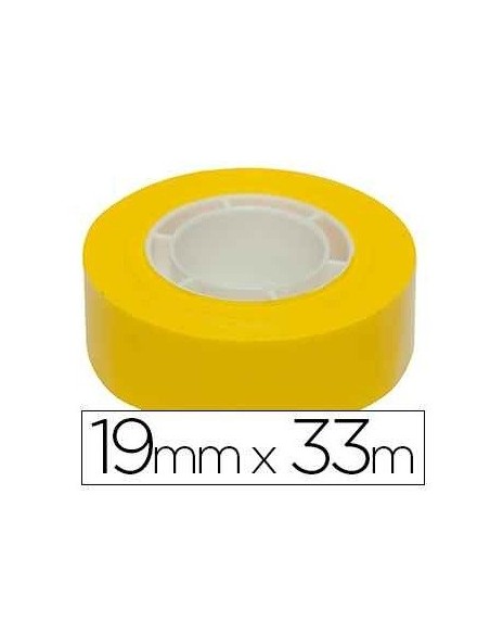 CINTA ADHESIVA AMARILLA 19mm x 33m