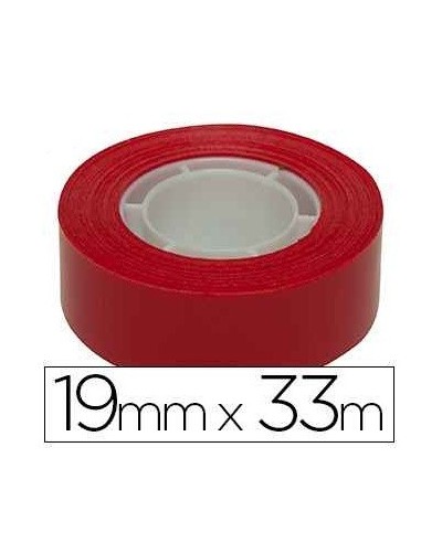CINTA ADHESIVA ROJA 19mm x 33m