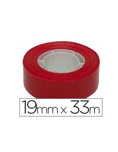 CINTA ADHESIVA ROJA 19mm x 33m