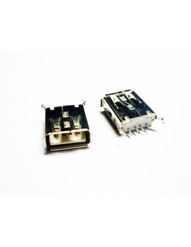 Pack de 5 Uds. CONECTOR USB TIPO A SMD 4 PINES