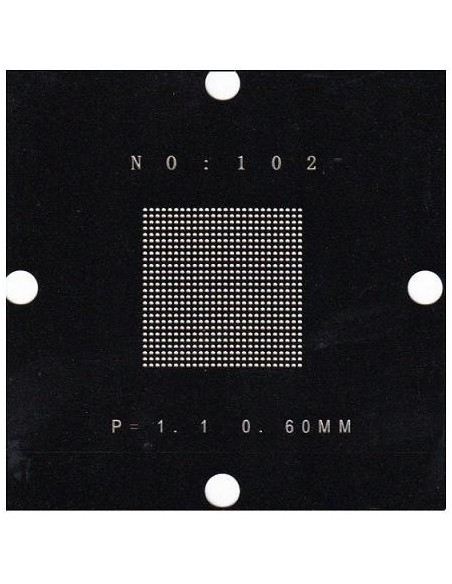 PLANTILLA P:1.1  BALL: 0.60mm 90x90 (Stencil)