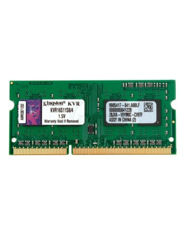 MEMORIA RAM SODIMM 4GB DDR3 KINGSTON 1600MHZ
