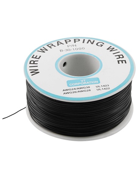 BOBINA CABLE PARA SOLDAR CHIPS 350m (Negro)