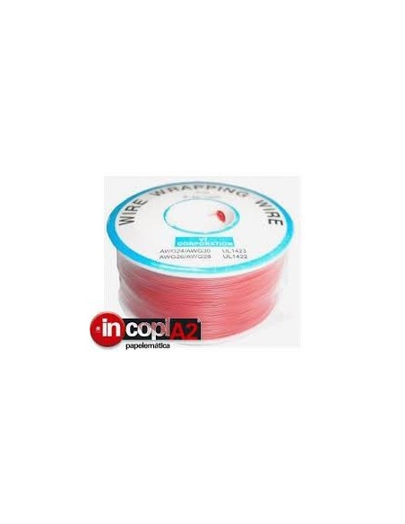 BOBINA CABLE PARA SOLDAR CHIPS 305m (Rojo)
