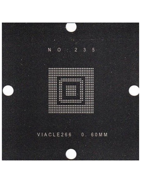 PLANTILLA VIA CLE266  BALL: 0.60mm 90x90 (Stencil)