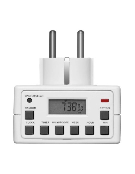 ENCHUFE PROGRAMADOR DIGITAL SEMANAL 3500W 16A