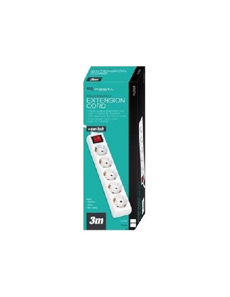 REGLETA 5 TOMAS INTERRUPTOR 3m CABLE