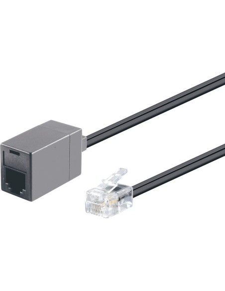 CABLE MODULAR RJ11MACHO A RJ11 HEMBRA 10m