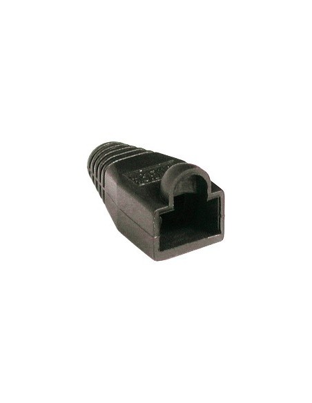 Pack de 12 uds. FUNDA NEGRA PARA CONECTOR DE RED RJ45